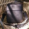 Men's Leather Crossbody Bag Cowhide Shoulder Travel Multipurpose